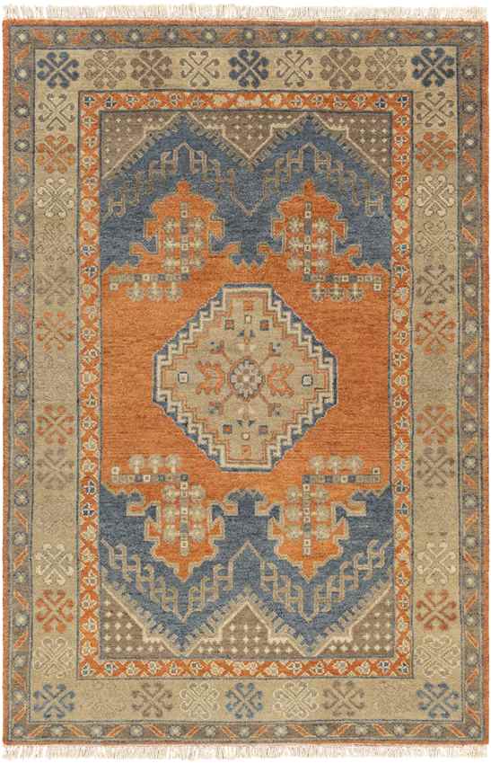 Menzel Traditional Burnt Orange Area Rug
