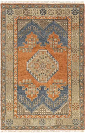 Menzel Traditional Burnt Orange Area Rug