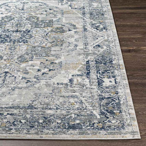 Milschot Traditional Navy Area Rug