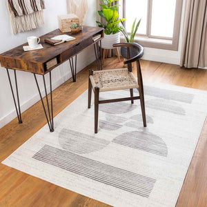 Piepert Modern Cream Area Rug