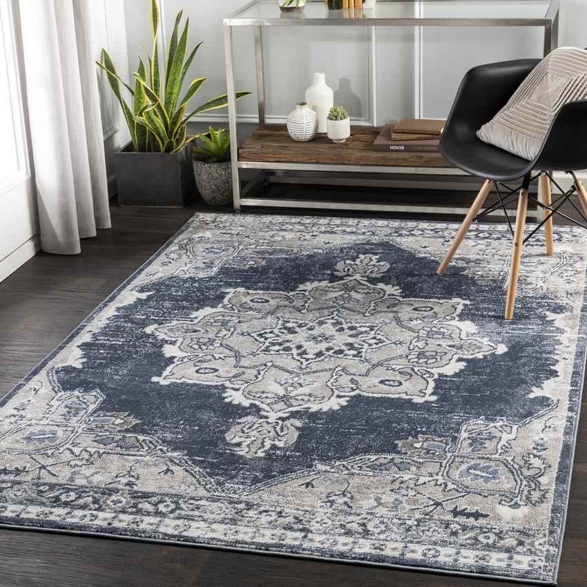 Barnflair Traditional Taupe Area Rug