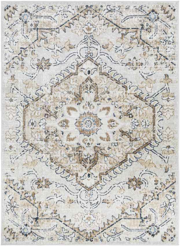 Baflo Traditional Tan Area Rug