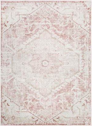 Baflo Traditional Blush Area Rug