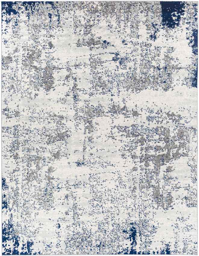 Leah Modern Dark Blue Area Rug