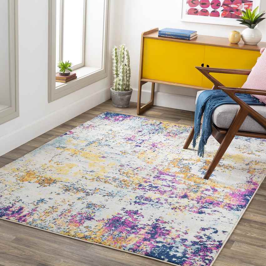 Leah Modern Medium Gray Area Rug