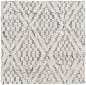 Ewer Modern White Area Rug