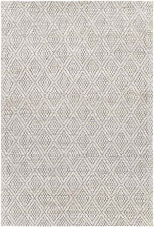 Ewer Modern White Area Rug