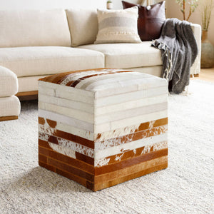 Grobrubbach Dark Brown Pouf