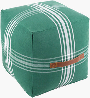 Schonbach Dark Green Pouf