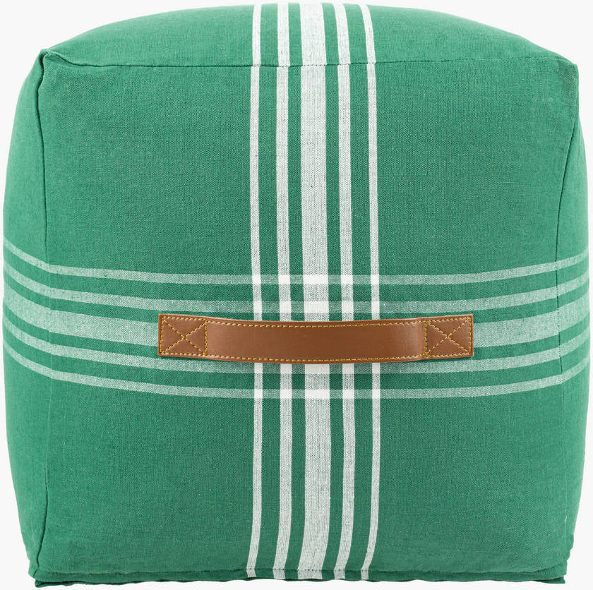Schonbach Dark Green Pouf