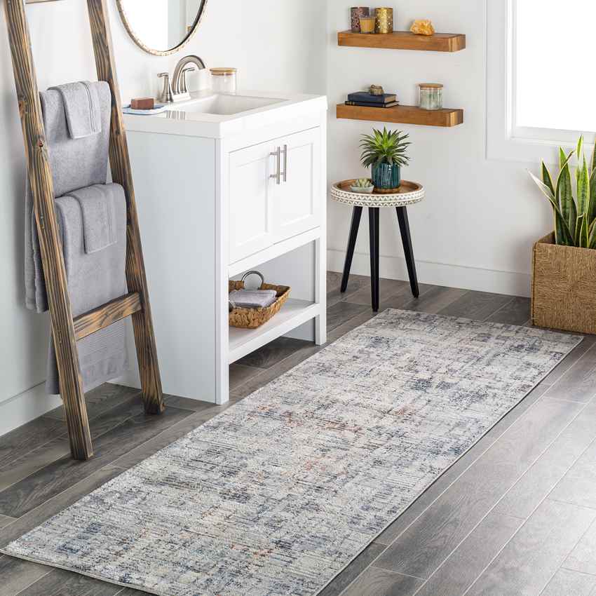 Loogootee Modern Navy Area Rug