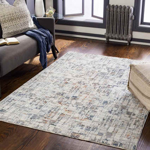 Loogootee Modern Navy Area Rug