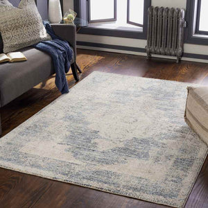 Jasonville Traditional Denim Area Rug