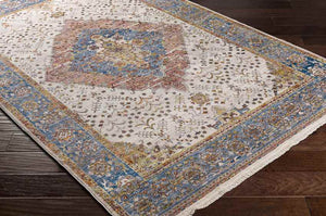 Todd Traditional Burnt Orange Area Rug