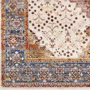 Todd Traditional Burnt Orange Area Rug
