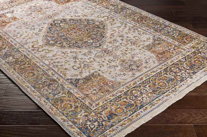 Willow Hill Traditional Burnt Orange Area Rug
