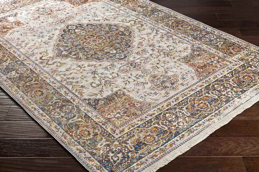 Willow Hill Traditional Burnt Orange Area Rug
