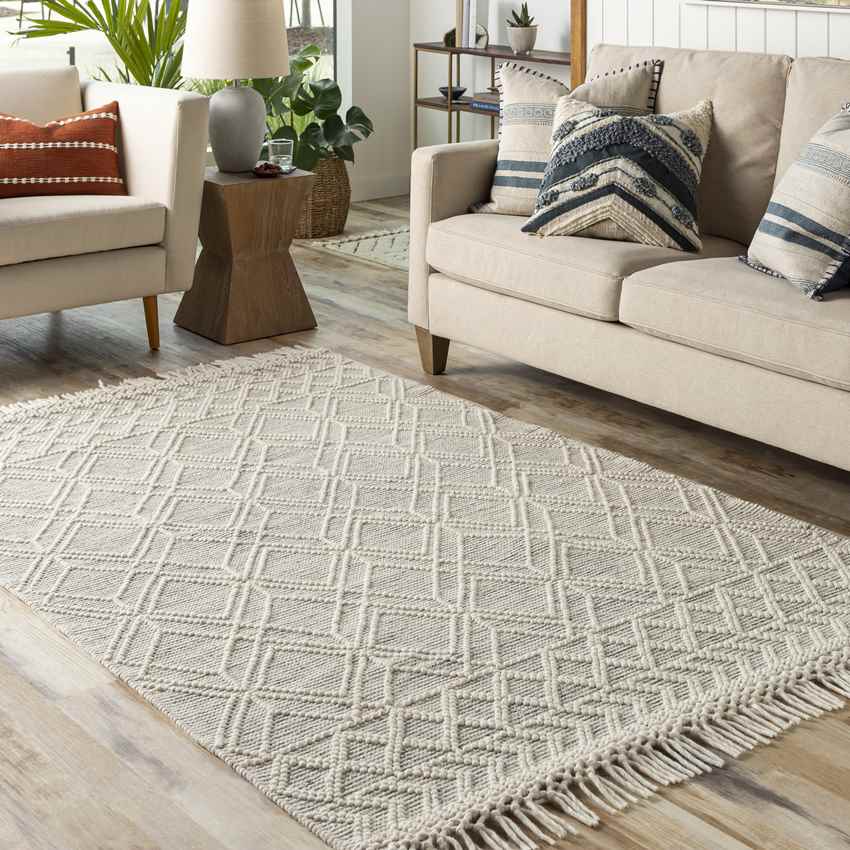 Zionsville Global Beige Area Rug