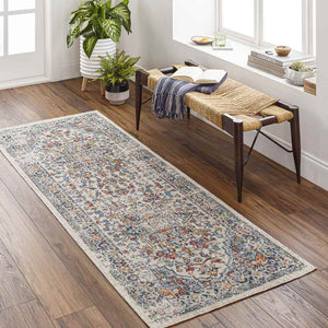 Bishop Hill Traditional Dark Blue Area Rug