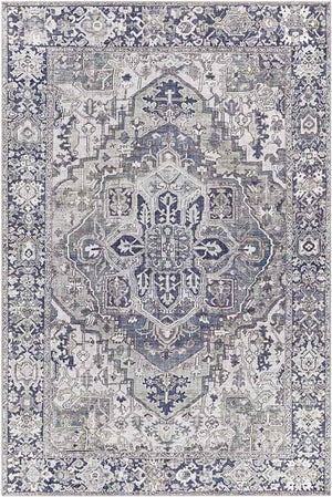 Manche Traditional Charcoal Area Rug