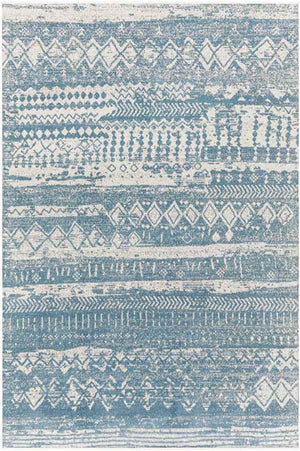 Matt Global Sky Blue Washable Area Rug