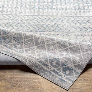 West Terre Haute Global Medium Gray Washable Area Rug