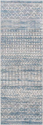 West Terre Haute Global Blue Washable Area Rug