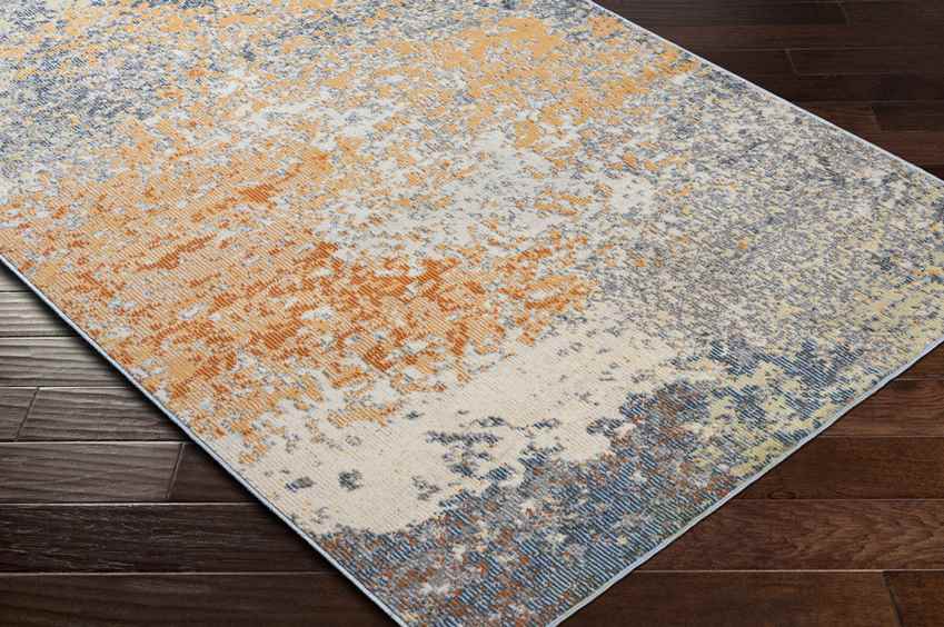 Creal Springs Modern Burnt Orange Area Rug