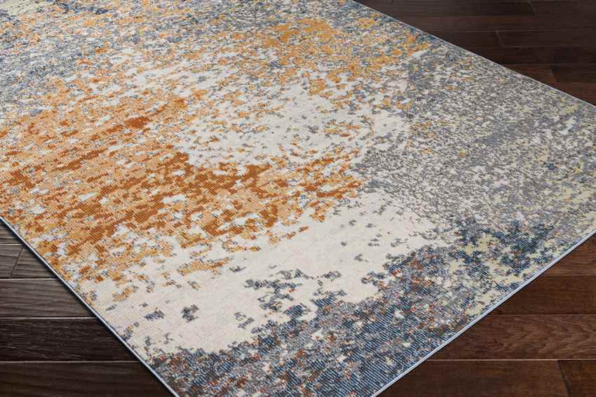 Creal Springs Modern Burnt Orange Area Rug