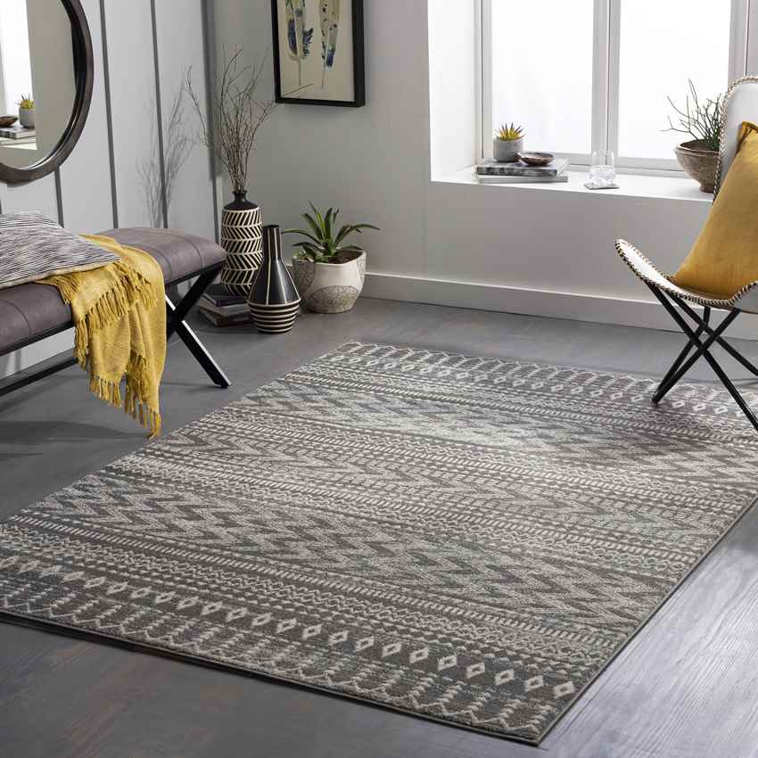 English Global Medium Gray Area Rug