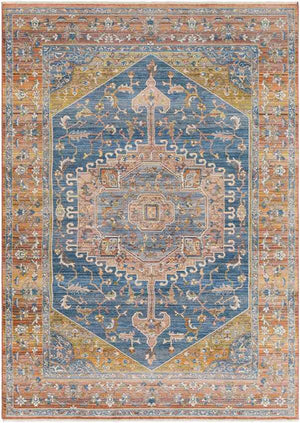 Sanborn Traditional Rust Area Rug