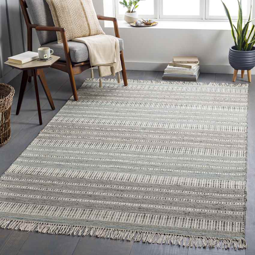 West Burlington Cottage Charcoal Area Rug