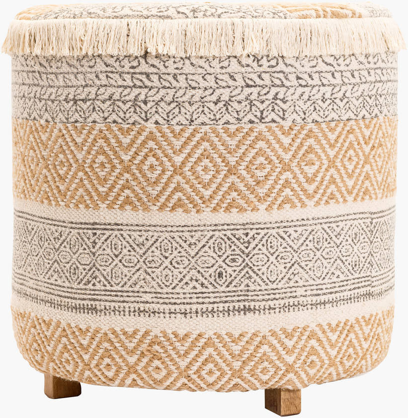 Opuzen Brown Ottoman