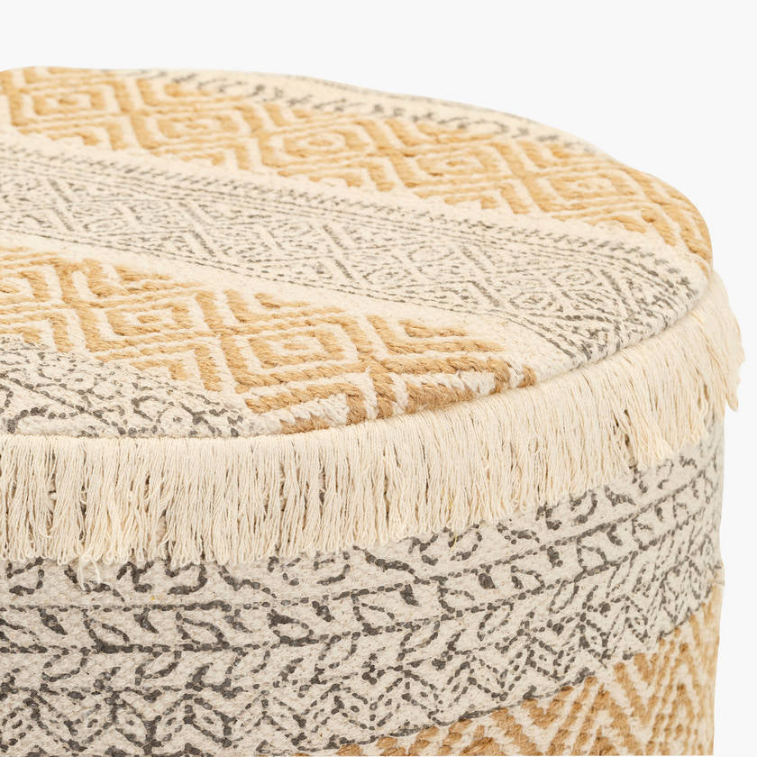 Opuzen Brown Ottoman