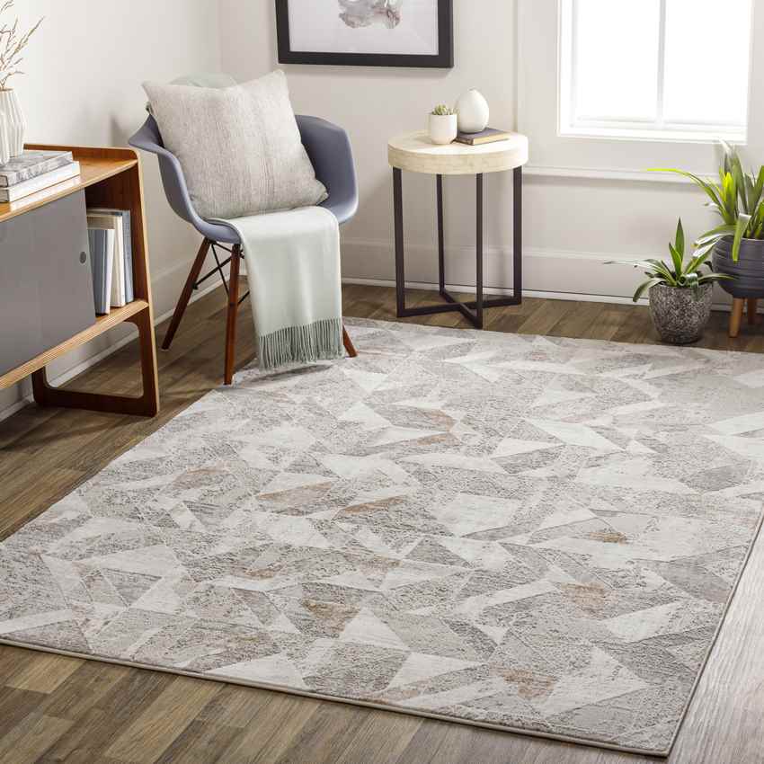 Gowrie Modern Beige Area Rug