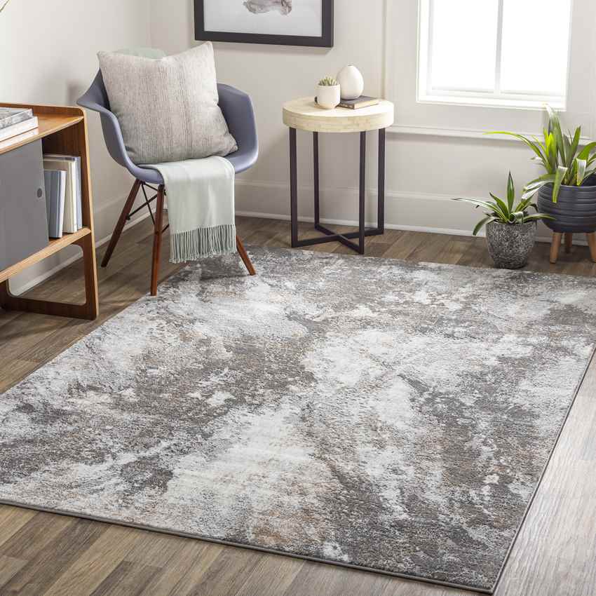 Guthrie Center Modern Light Gray Area Rug