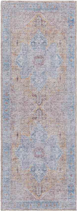 Komi Traditional Burnt Orange Washable Area Rug