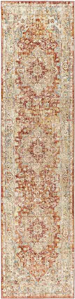 Harcourt Traditional Burgundy Area Rug