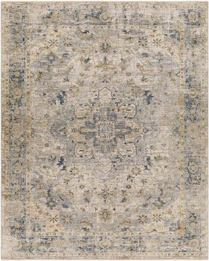 Harcourt Traditional Denim Area Rug