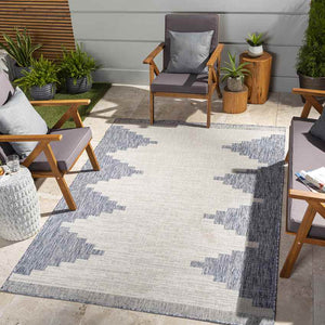 Wolfheze Global Denim Area Rug