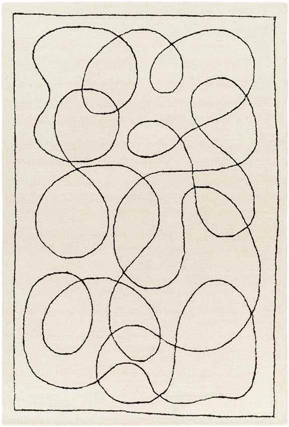 Kazafani Modern Ivory Area Rug