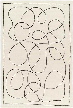 Kazafani Modern Ivory Area Rug