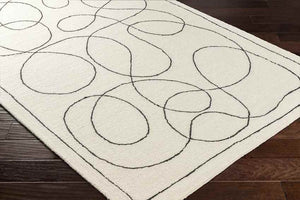 Kazafani Modern Ivory Area Rug