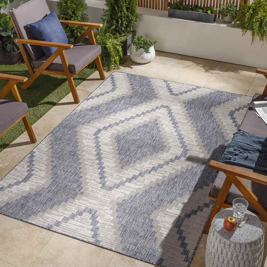 Keosauqua Rustic Navy Area Rug