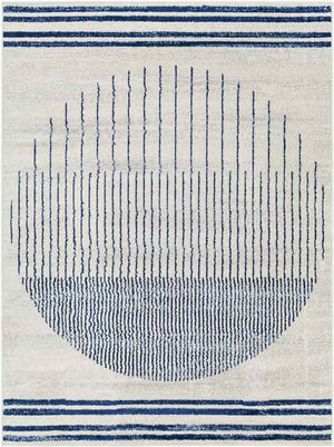 Neerbosch Modern Navy Blue Area Rug