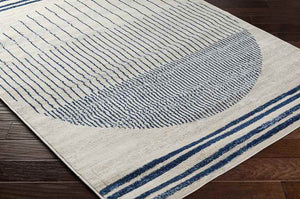 Neerbosch Modern Navy Blue Area Rug