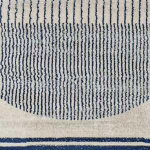 Neerbosch Modern Navy Blue Area Rug