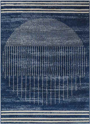 Neerbosch Modern Ink Blue Area Rug
