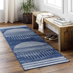 Neerbosch Modern Ink Blue Area Rug