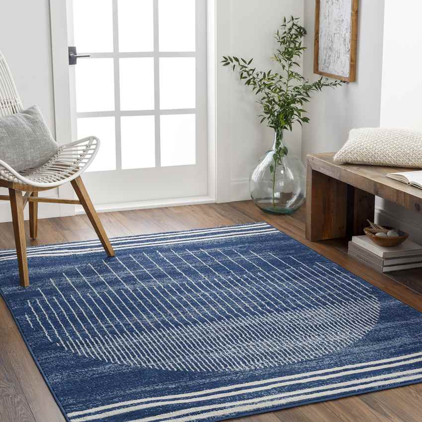 Neerbosch Modern Ink Blue Area Rug